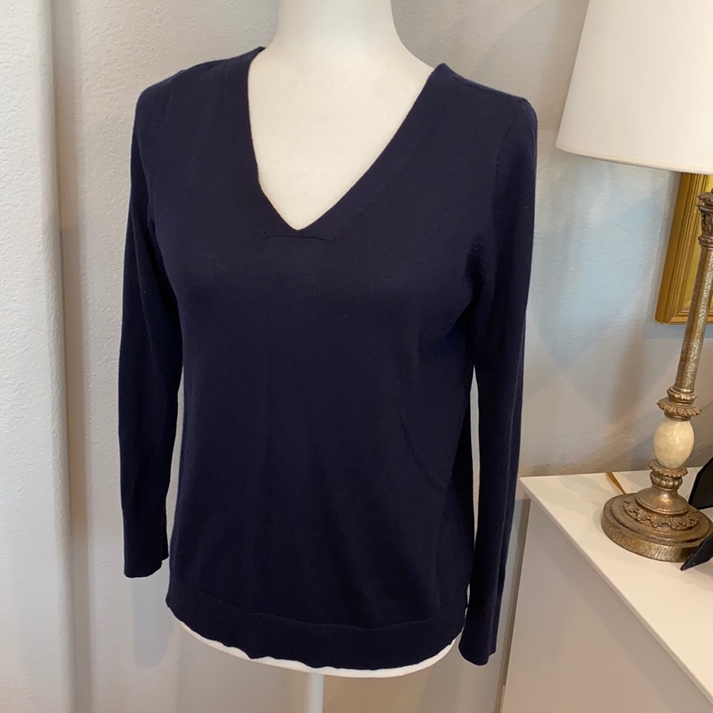LOFT Navy Sweater Small